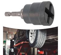 Homeponnew Adaptateur de prise de perceuse à ciseaux, outil de réparation de cric stabilisateur de véhicule récréatif en alliage robuste pour clés électriques et manuelles