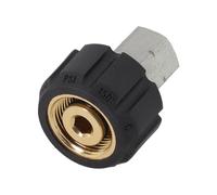 Homeponnew Adaptateur pour nettoyeur haute pression en acier inoxydable M22 vers 1/4" et 3/8" femelle pour nettoyage haute pression - Compatible avec systèmes 5000 PSI (M22 15)