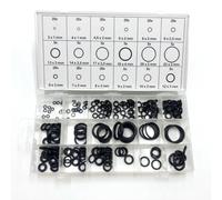 Homeponnew Assortiment de 225 joints toriques en caoutchouc - 18 tailles - Noir - Pour automobile, plomberie, air ou gaz - Résistant à la chaleur et à l'huile - Boîte de rangement organisée