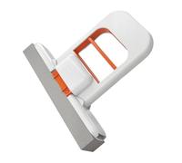 Homeponnew Balai à franges court et auto-pressant portable avec mécanisme push-pull - Design compact et léger - Pour dessus de table, fenêtre, sol - Blanc