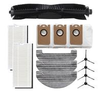 Homeponnew BLAUPUNKT Kit d'accessoires de rechange pour Bluebot Comfort Plus avec brosse principale, brosses latérales, filtres, serpillères et sacs à poussière pour le nettoyage de la maison A