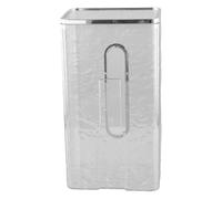 Homeponnew Boîte à mouchoirs murale avec couvercle anti-poussière, organisateur de gants de visage de style japonais pour cuisine, salle de bain et toilettes, base argentée transparente