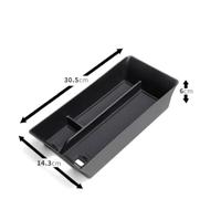 Homeponnew Boîte de rangement pour accoudoir de console centrale Camry 2024, matériau ABS PVC, noir