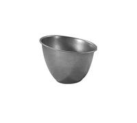 Homeponnew Bol à laitue vintage en acier inoxydable avec bord incliné épais pour la maison ou la cuisine commerciale, argenté (14,7 x 7 x 11 cm) (15 cm)