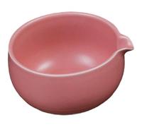 Homeponnew Bol à matcha 400 ml pour cérémonie traditionnelle japonaise du thé et matcha latte avec bec verseur, céramique faite à la main Chawan A-3