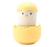 Homeponnew Boule de nettoyage en forme de coquillage d'œuf en forme de poussin en acier inoxydable pour améliorer votre expérience de nettoyage générale (jaune)
