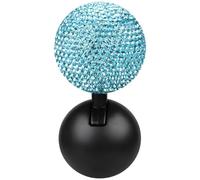 Homeponnew Bouton de démarrage et d'arrêt de moteur de rechange avec strass pour General Motors et véhicules en cristal, blanc, rose, bleu (bleu)