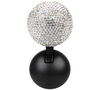 Homeponnew Bouton de démarrage et d'arrêt de moteur de rechange avec strass pour General Motors et véhicules en cristal, blanc, rose, bleu (blanc)