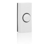 Homeponnew Bouton poussoir de sonnette en plastique pour câblage dur, insert mural moderne, adapté pour la maison, le bureau, l'hôtel, l'hôpital et les systèmes d'entrée d'usine, taille compacte de 55