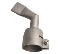 Homeponnew Buse de soudure à fente plate coudée à 120 degrés pour soudage de feuilles en PVC et plastique, pointe de soudure à air chaud en acier inoxydable compatible avec HLTE et autres machines