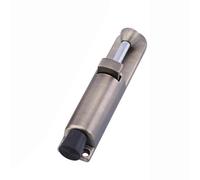 Homeponnew Butée de porte en acier inoxydable avec pied en caoutchouc - Loquet à battant pour portail au sol - 160 mm - Pour porte intérieure