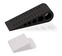 Homeponnew Butée de porte en caoutchouc avec support, protection de sol antidérapante pour la maison, le bureau, une utilisation institutionnelle, s'adapte au bois dur, stratifié, carrelage, béton