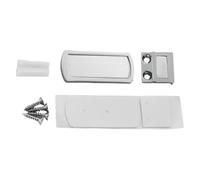 Homeponnew Butée de porte pour portes en verre, design ultra fin sans perçage, ajustement de 7 à 27 mm, alliage de zinc avec bande de collision en caoutchouc, noir