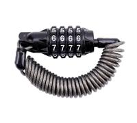Homeponnew Câble antivol rétractable pour casque de vélo et moto - Serrure à combinaison à 4 chiffres avec trou de serrure caché - Diamètre 3 mm - Longueur 180 cm - Z