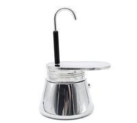 Homeponnew Cafetière à tube unique avec filtre amovible pour un nettoyage facile, cafetière en acier inoxydable de 200 ml pour 1 à 4 tasses