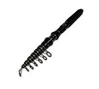 Homeponnew Canne à pêche télescopique ultra compacte en fibre de carbone de 1,5 m à 3,0 m de longueur réglable, poignée ergonomique en EVA, canne à pêche de voyage portable de 2,1 m