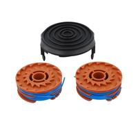 Homeponnew Capuchon de bobine de rechange et ligne pour Qualcast GGT600A1, comprend un capuchon de couvercle + 2 bobines avec 8.pour ligne de coupe robuste 3M 1,6 mm, aucun outil nécessaire