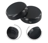 Homeponnew Capuchon d'écrou de tige de fourche supérieure en alliage d'aluminium pour motos Harley-Davidson Breakout, Dyna et Softail (noir, anodisé, usiné CNC)