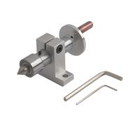 Homeponnew Centre à double roulement sous tension pour mini machine de tour, centre rotatif réglable avec stabilité améliorée et fonctionnement fluide, construction en métal pour des applications de