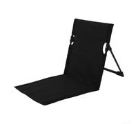 Homeponnew Chaise de plage pliante compacte avec dossier intégré, tissu Oxford respirant, cadre en aluminium robuste, design léger pour les aventures en plein air et les excursions à la plage (noir)