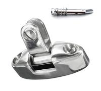 Homeponnew Charnière de montage latérale pivotante en acier inoxydable 316 pour raccords Bimini Top Cap - Matériel de charnière de pont pour voiles d'ombrage, accessoires d'auvent, résistance à la