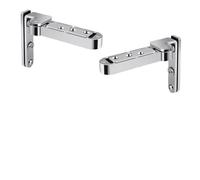 Homeponnew Charnière de porte rotative 3D réglable en alliage de zinc pour un fonctionnement silencieux et fluide, design dissimulé, compatible avec différentes portes, argent (une paire)