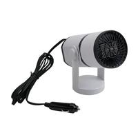 Homeponnew Chauffage et ventilateur de voiture portable 12 V 150 W 2 en 1 avec base rotative à 360° pour tous les véhicules 12 V