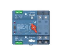 Homeponnew Commutateur automatique de transfert de puissance double 2P 63A 100A 125A 220V avec sortie de veille, plastique ignifuge, contacts argentés pour une alimentation de secours fiable