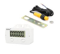 Homeponnew Compteur numérique électronique à 6 chiffres pour interrupteur de capteur industriel, compteur de poinçonnage magnétique inductif de proximité avec gamme 0-999999, fréquence 20 Hz