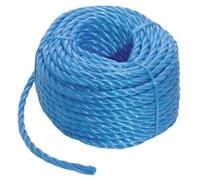 Homeponnew Corde en polypropylène bleu 6 mm x 20 m - Résistante aux UV et aux intempéries - Pour extérieur, utilisation en groupe, marines et industrielles