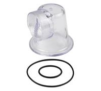 Homeponnew Couvercle de pré-filtre transparent avec joints toriques pour pompes de circulation de piscine SPS25, SPS50, SPS75 et SPS100 - Plastique - Hauteur 80 mm (1 set)