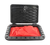 Homeponnew Couverture de trappe d'accès carrée marine avec sac de rangement étanche et poignée noire extractible, pour kayak, canoë, bateau, montage au sol, installation facile, 35 x 25 cm