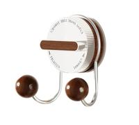 Homeponnew Crochet à ventouse en acier inoxydable pour papier de soie, support mural sans perforation, sans couture, pas besoin d'adhésif, facile à installer sur des surfaces lisses, noir/couleur bois