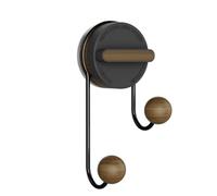 Homeponnew Crochet à ventouse en acier inoxydable pour papier de soie, support mural sans perforation, design sans couture avec base ABS, compatible avec les surfaces lisses pour salle de bain