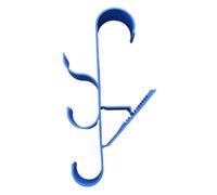 Homeponnew Crochet de piscine suspendu pour piscine, terrasse et extérieur, fabriqué en PVC, gris ou bleu