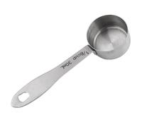 Homeponnew Cuillère à mesurer en acier inoxydable de 30 ml, cuillère à café et cuillère à soupe avec long manche pour un accès facile dans les bocaux, pour café, lait en poudre et assaisonnement