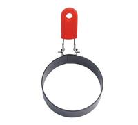 Homeponnew Cuiseur à œufs anti-adhésif en acier inoxydable pour anneau, poignée pliable, moule à œufs au plat et poêle à œufs pour une cuisson et un rangement faciles, gadget de cuisine