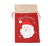 Homeponnew Décoration de Noël fleur rouge taille 33 cm 32 cm 0,5 cm Couleur rouge festif fiable pour une fête de Noël Caractéristiques Grande capacité Notre sac de Noël pour bonbons est conçu avec