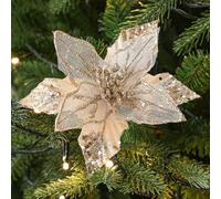 Homeponnew Décoration de vacances de 18 cm. Fabriqué en tissu pailleté pour une utilisation durable. Idéal pour les fêtes de Noël. Caractéristiques : fabriqué et pratique à utiliser. Beau