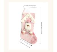 Homeponnew Décoration de vacances mesurant 44 cm en tissu pailleté pour Noël ajoute un charme joyeux aux décorations de vacances. Motifs de dessins animés sur le thème de Noël