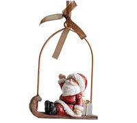 Homeponnew Décoration festive en résine verte idéale pour les vacances de Noël. Design unique. Ces décorations de Noël améliorent l'ambiance festive, ce qui en fait un choix pour les vacances