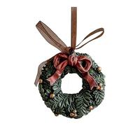 Homeponnew Décoration festive en résine verte idéale pour les vacances de Noël. Design unique. Ces décorations de Noël améliorent l'ambiance festive, ce qui en fait un choix pour les vacances