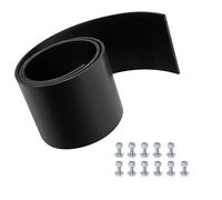 Homeponnew Déflecteur de lame de chasse-neige en caoutchouc pour lames de 121,9 cm à 182,9 cm, construction renforcée à 3 couches, non pré-percé pour s'adapter (L)