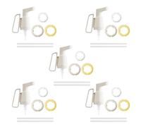 Homeponnew Distributeur de cuisine étanche avec poignée pour sauce tomate et huître, compatible avec bouteilles standard en verre et ketchup Blanc