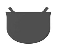 Homeponnew Doublure en silicone pour mijoteuse résistante à la chaleur pour casseroles ovales de 6 QT et 8 QT, antiadhésif, passe au lave-vaisselle, avec poignées, noir, 6 l