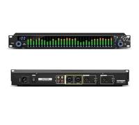 Homeponnew Égaliseur numérique stéréo graphique 31 bandes, pour analyseur de spectre audio DSP avec Noise Gate & EQ Bypass, pour usage domestique et KTV