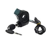 Homeponnew Electrique pour composant de vélo, affichage numérique, interrupteur de verrouillage pour guidon de scooter, 10", matériau ABS, noir, compatible avec les modèles de 10"