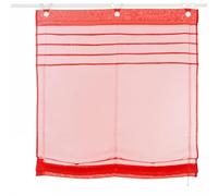 Homeponnew Elegant Dimout Store romain à œillets pour cuisine 120 x 140 cm Polyester Installation facile Blanc