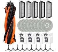 Homeponnew Ensemble d'accessoires de rechange pour aspirateur robot Cecotec pour Conga X70 avec brosse principale, brosses latérales, filtres, chiffons et sacs à poussière