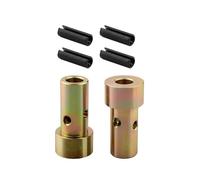 Homeponnew Ensemble de bagues d'adaptation d'attelage rapide pour tracteurs à 3 points de catégorie I - Acier zingué de qualité supérieure, avec goupilles de rouleau, pour une connexion durable pour